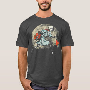 Death Trick or Treating  Vintage Skeleton Hallowee T-Shirt