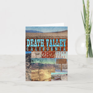 Death Valley, CA: 282' Below Sea Level - Notecard