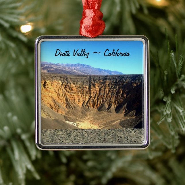 Death Valley California Christmas Metal Tree Decoration (Tree)