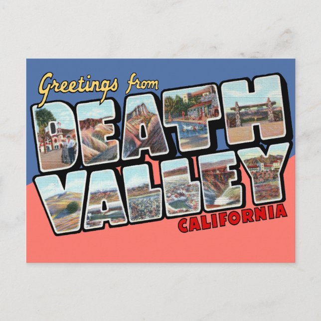 Death Valley California Large Letter Postcard (Front)