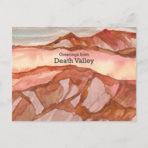 Death Valley California Mountains Desert Landscape Postcard