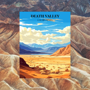 Death Valley. California Retro Vintage Postcard