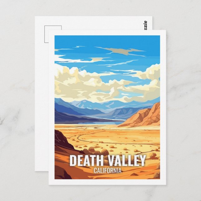 Death Valley California USA Famous Travel Places Postcard (Front/Back)