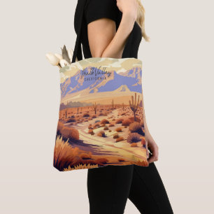 Death Valley California Vintage Illustration Tote Bag
