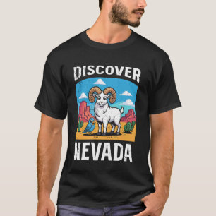 Death Valley DISCOVER NEVADA Bighorn Sheep Funny N T-Shirt