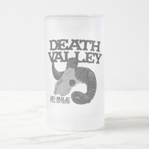 DEATH VALLEY FROSTED GLASS BEER MUG