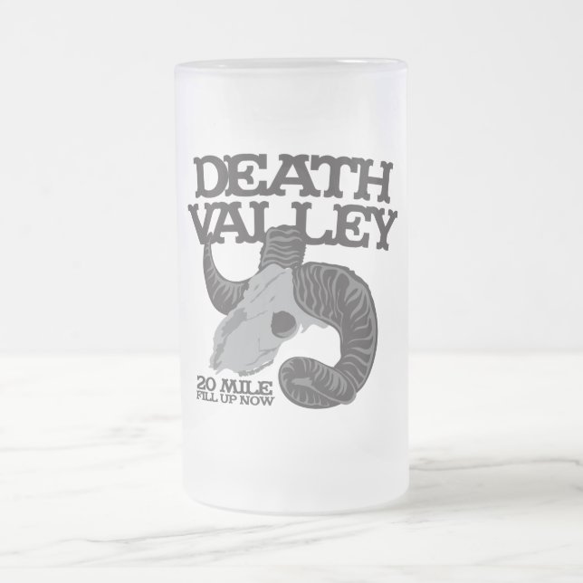 DEATH VALLEY FROSTED GLASS BEER MUG (Center)
