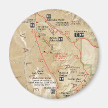 Death Valley map magnet