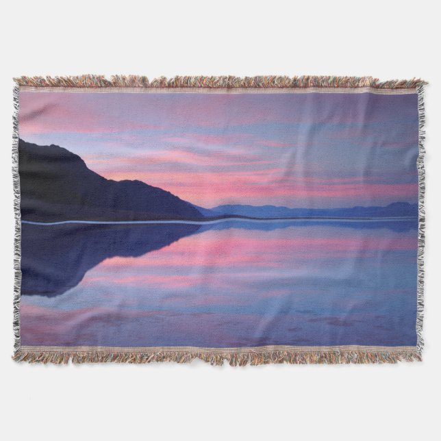 Death Valley National Park. Badwater at dawn Throw Blanket (Front)