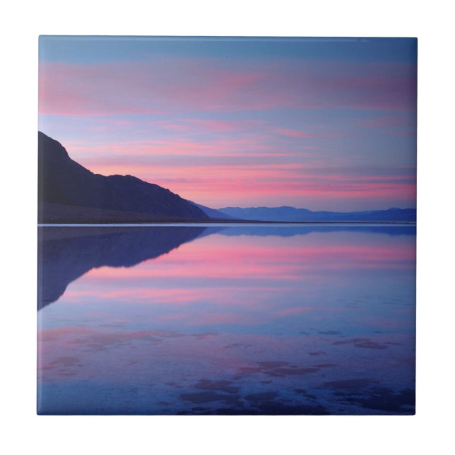 Death Valley National Park. Badwater at dawn Tile (Front)