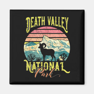 Death valley national park big horn sheep retro magnet