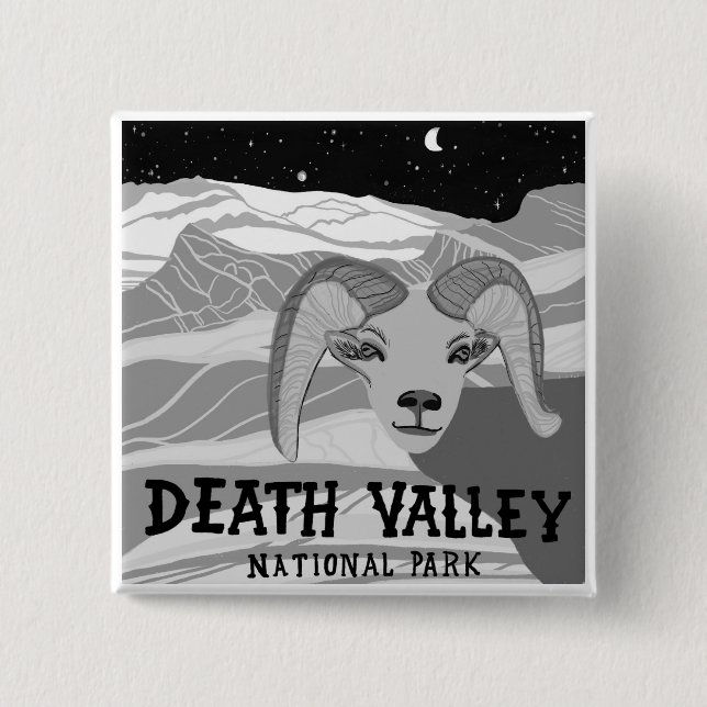 Death Valley National Park California desert 15 Cm Square Badge (Front)