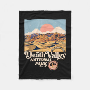 Death valley national park california desert fleece blanket