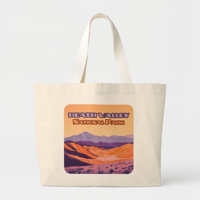 Death Valley National Park California Nevada Large Tote Bag (Front)