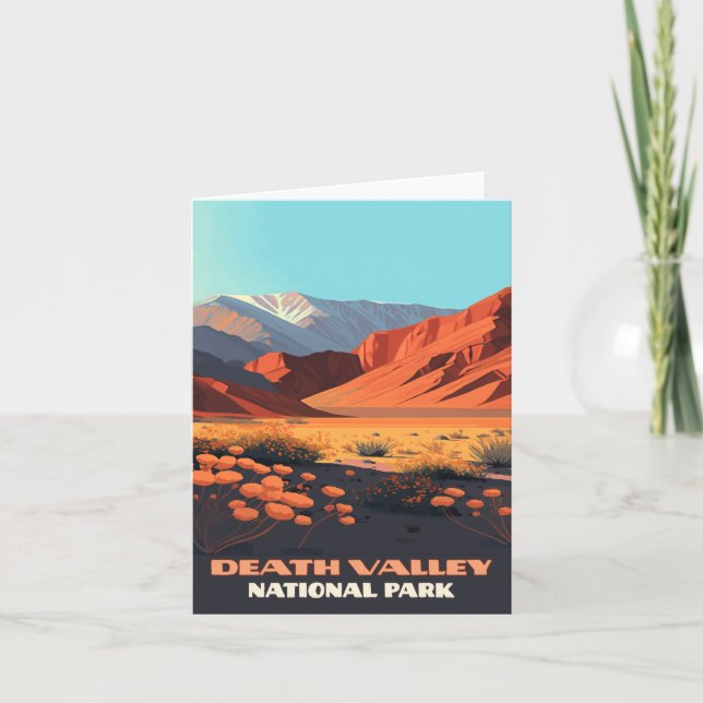 Death Valley National Park California Poppies Invitation (Front)