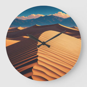 Death Valley National Park California Sand Dune Large Clock