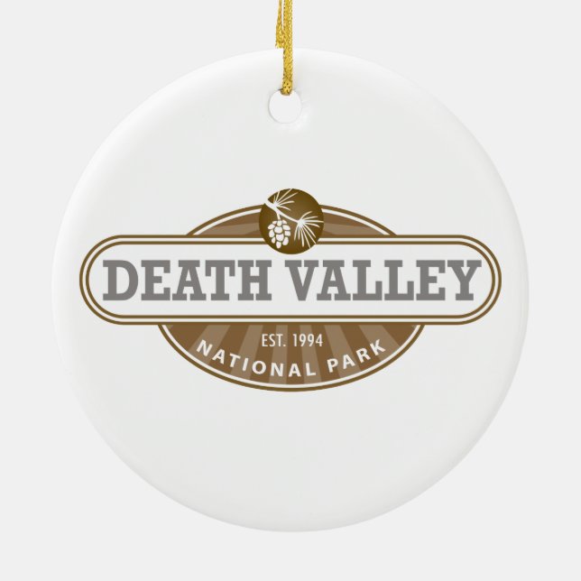 Death Valley National Park Ceramic Tree Decoration (Back)