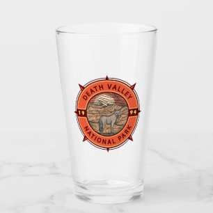 Death Valley National Park Coyote Retro Compass Glass