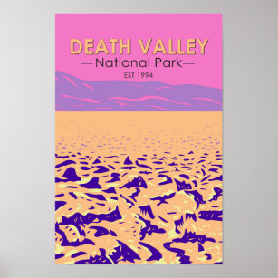 Death Valley National Park Devil’s Golf Course  Poster