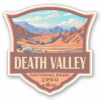 Death Valley National Park Illustration Retro