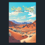 Death Valley National Park Illustration Retro Poster<br><div class="desc">Death Valley vector artwork design. The park is known for Titus Canyon,  with a ghost town and colourful rocks,  and Badwater Basin’s salt flats,  North America’s lowest point.</div>