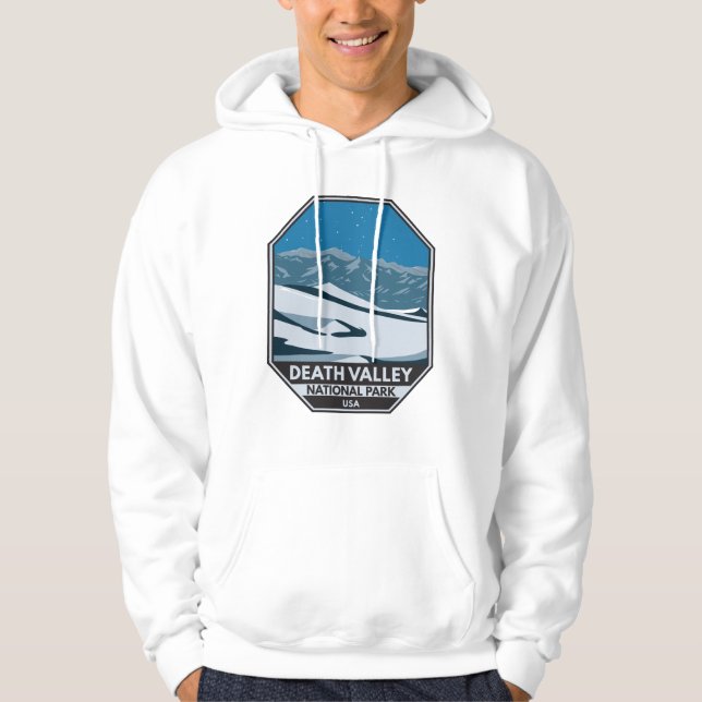  Death Valley National Park Night Sky Vintage  Hoodie (Front)