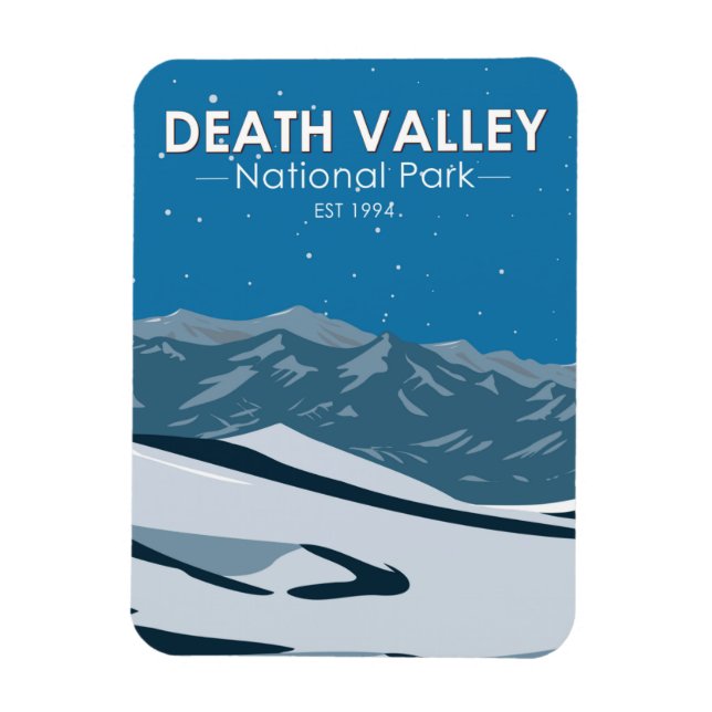 Death Valley National Park Night Sky Vintage  Magnet (Vertical)