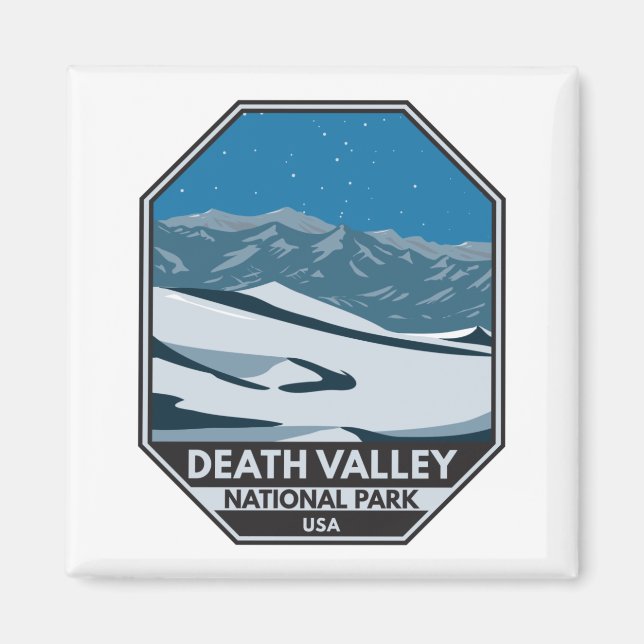  Death Valley National Park Night Sky Vintage  Magnet (Front)