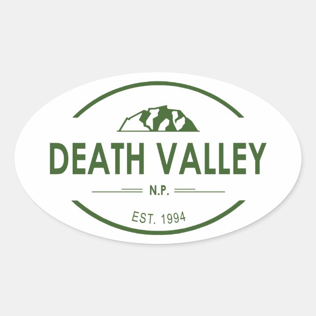 Death Valley National Park Oval Sticker (Front)