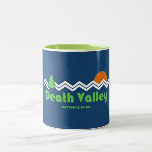 Death Valley National Park Retro Two-Tone Coffee Mug