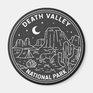 Death Valley National Park Sand Dunes Monoline   Magnet