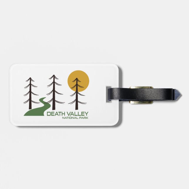 Death Valley National Park Trail Luggage Tag (Back Horizontal)