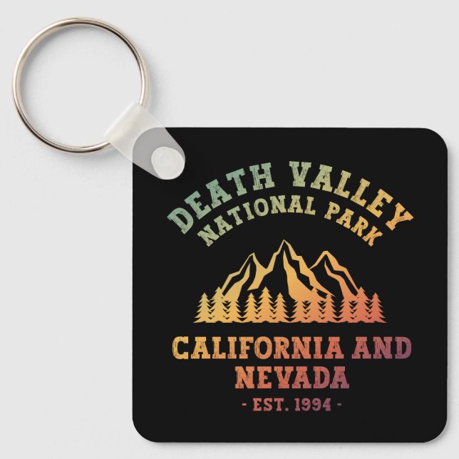 Death Valley National Park USA Gradient Key Ring (Front)