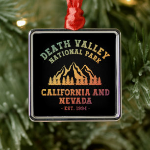 Death Valley National Park USA Gradient Metal Tree Decoration