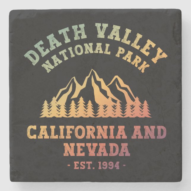 Death Valley National Park USA Gradient Stone Coaster (Front)