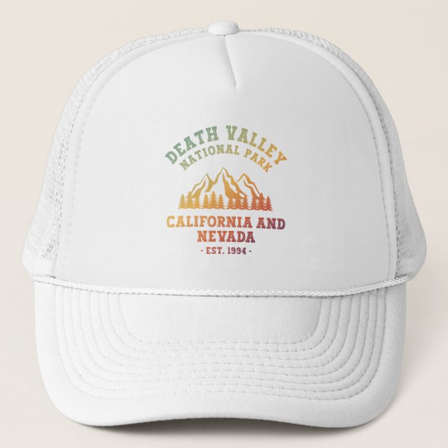 Death Valley National Park USA Gradient Trucker Hat (Front)