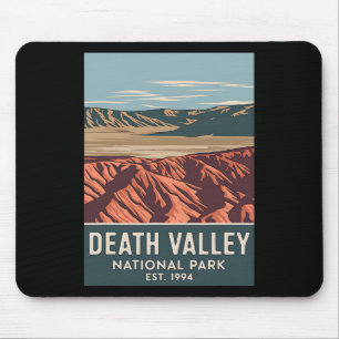 Death Valley National Park Vintage Camping Hiking  Mouse Mat