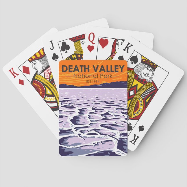  Death Valley National Park Vintage  Playing Cards (Back)