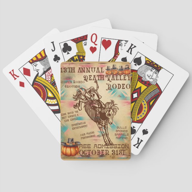 Death Valley Rodeo Playing Cards (Back)