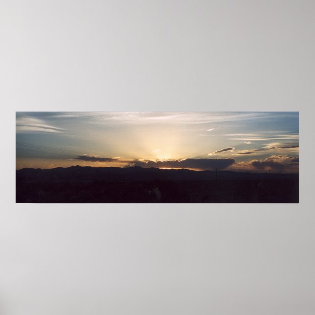Death Valley Sunset Poster (Front)