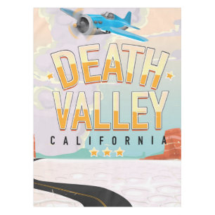 Death Valley USA vintage travel poster Tablecloth