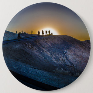 Death Valley zabriskie point Sunset 6 Cm Round Badge