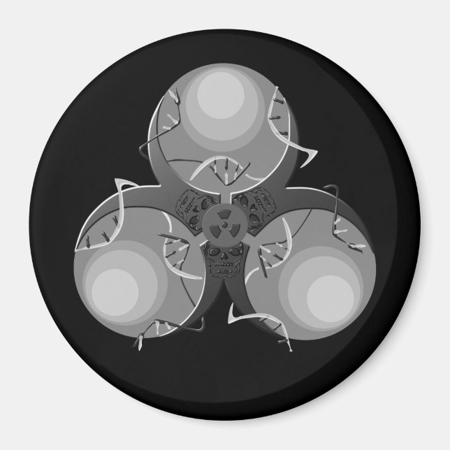 Death Virus Biohazard Magnet (Front)