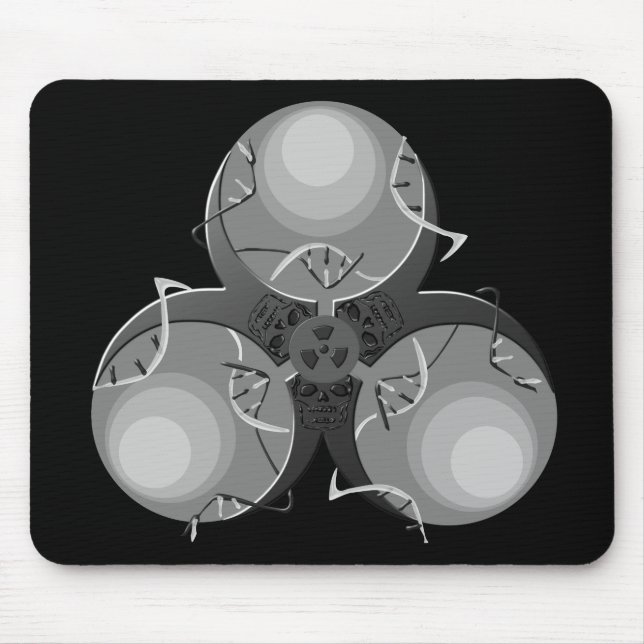 Death Virus Biohazard Mouse Mat (Front)