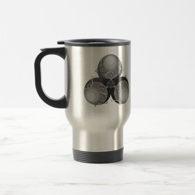 Death Virus Biohazard Travel Mug (Left)