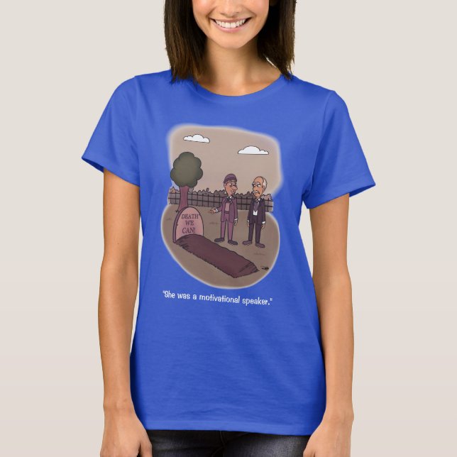 Death We Can Blue T-Shirt (Front)