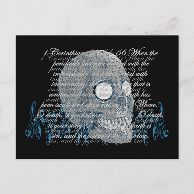 Death, where is your Sting? 1 Cor 15:54-56 Postcard (Front)