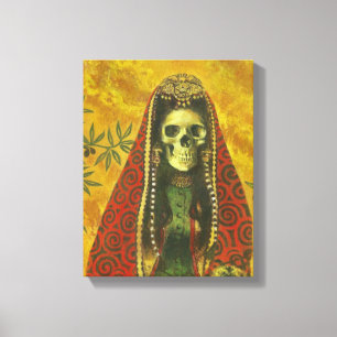 Death Witch Skeleton Canvas Print