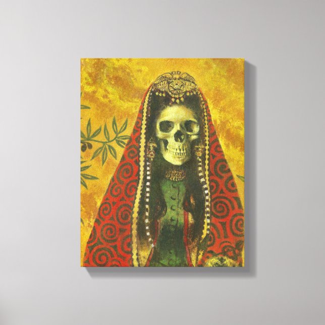 Death Witch Skeleton Canvas Print (Front)