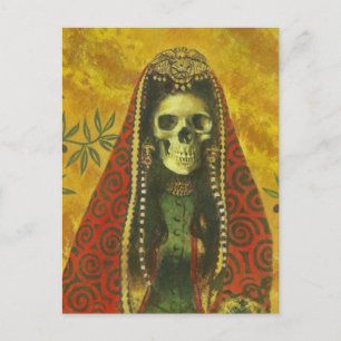 Death Witch Skull Postcard